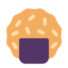 Emoji Rice Cracker 🍘 image - Microsoft Classic 2D style