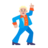 Man Dancing: Medium-Light Skin Tone