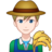 Man Farmer: Light Skin Tone