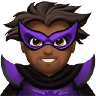 Man Supervillain: Medium-Dark Skin Tone Emoji 🦹🏾‍♂️ image - Apple style