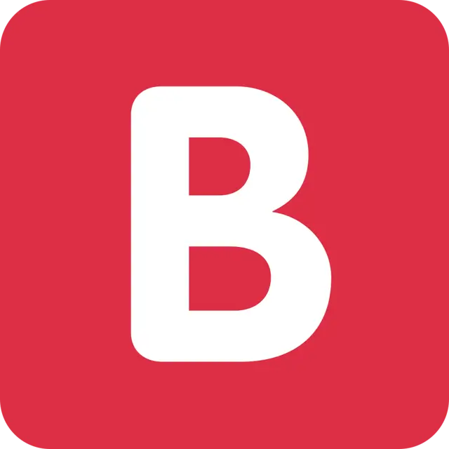 负平方拉丁大写字母B