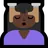 Person Getting Massage: Dark Skin Tone