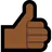 Thumbs Up: Medium-Dark Skin Tone