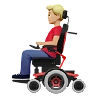 Man In Motorized Wheelchair: Medium-Light Skin Tone Emoji 👨🏼‍🦼 image - Apple style