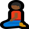 Man Kneeling: Medium-Dark Skin Tone Emoji 🧎🏾‍♂️ image - Microsoft Windows 10 Segoe UI Emoji style