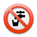 Simbolo dell'acqua non potabile