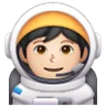 Astronaut: Light Skin Tone Emoji 🧑🏻‍🚀 image - Samsung style