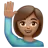 Woman Raising Hand: Medium Skin Tone