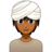 Person Wearing Turban: Medium-Dark Skin Tone