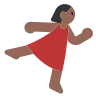 Woman Dancing: Medium-Dark Skin Tone Emoji 💃🏾 image - Tossface style