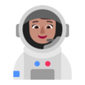 Woman Astronaut: Medium Skin Tone Emoji 👩🏽‍🚀 image - Microsoft Classic 2D style