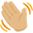 Waving Hand: Medium-Light Skin Tone