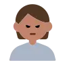 Person Pouting: Medium Skin Tone Emoji 🙎🏽 image - Tossface style