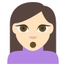 Person Pouting: Light Skin Tone Emoji 🙎🏻 image - EmojiTwo style