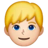 Man: Light Skin Tone, Blond Hair Emoji 👱🏻‍♂️ image - Samsung style