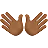 Open Hands: Medium-Dark Skin Tone