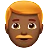 Man: Medium-Dark Skin Tone, Red Hair