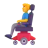 Man In Motorized Wheelchair Emoji 👨‍🦼 image - Microsoft 3D Fluent style