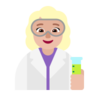 Woman Scientist: Medium-Light Skin Tone Emoji 👩🏼‍🔬 image - Microsoft Classic 2D style