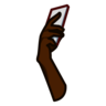 Selfie: Dark Skin Tone Emoji 🤳🏿 image - Emojidex style