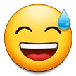 Grinning Face With Sweat