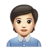 Office Worker: Light Skin Tone Emoji 🧑🏻‍💼 image - WhatsApp style