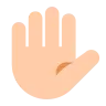 Raised Hand: Light Skin Tone Emoji ✋🏻 image - Tossface style