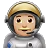Man Astronaut: Medium-Light Skin Tone