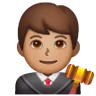 Man Judge: Medium Skin Tone Emoji 👨🏽‍⚖️ image - Samsung style