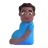 Pregnant Man: Medium-Dark Skin Tone