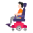 Person In Motorized Wheelchair: Light Skin Tone