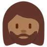 Woman: Medium-Dark Skin Tone, Beard Emoji 🧔🏾‍♀️ image - Twitter / X (Twemoji) style