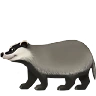 Badger Emoji 🦡 image - Apple style