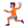Person Playing Handball: Medium Skin Tone Emoji 🤾🏽 image - Microsoft Classic 2D style