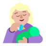 Woman Feeding Baby: Medium-Light Skin Tone Emoji 👩🏼‍🍼 image - Microsoft Classic 2D style