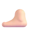 Foot: Light Skin Tone Emoji 🦶🏻 image - Microsoft 3D Fluent style