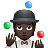 Person Juggling: Dark Skin Tone