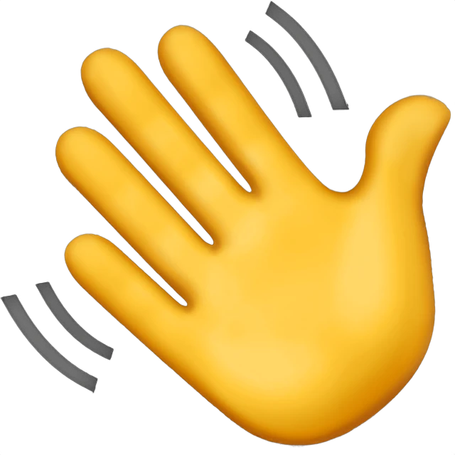 π - Waving Hand Emoji Meaning, Copy and Paste