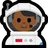 Man Astronaut: Medium-Dark Skin Tone