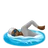 Person Swimming: Medium-Dark Skin Tone