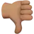 Thumbs Down: Medium Skin Tone