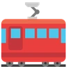 Wagon de tram Emoji 🚋 image - Skype style