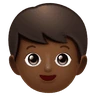 Boy: Medium-Dark Skin Tone Emoji 👦🏾 image - Huawei Harmony OS style