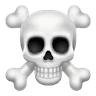 Emoji Halálfej ☠ image - Huawei Harmony OS style