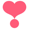 Emoji Nehéz szív felkiáltójel dísz dísz ❣ image - EmojiTwo style