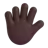 Hand With Fingers Splayed: Dark Skin Tone