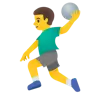Man Playing Handball Emoji 🤾‍♂️ image - Google Noto Color style