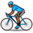 Person Biking: Medium-Dark Skin Tone