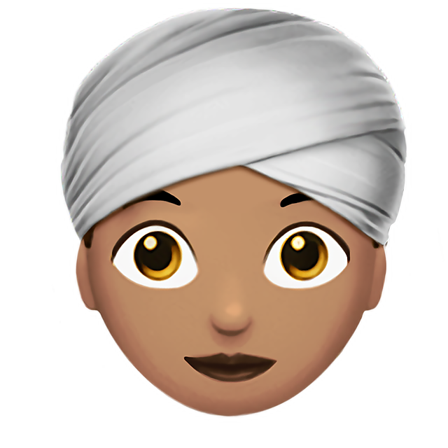 Woman Wearing Turban: Medium Skin Tone