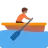 Person Rowing Boat: Medium-Dark Skin Tone
